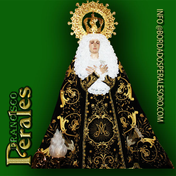 NOVEDAD Restauración de manto Nuestra Señora de la Soledad de Corral de Almaguer.
