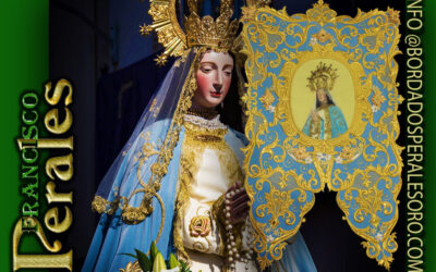 Simpecado realizado para la Hermandad de Jesús de Medinaceli y Nuestra Señora de la Asunción de Herencia.
