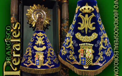 Manto para la Virgen del Pilar de Chinchón en Madrid.