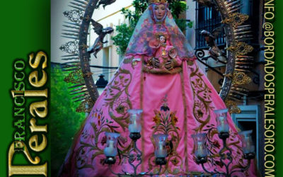 Restauración manto de la Virgen de la Salud en Toledo.